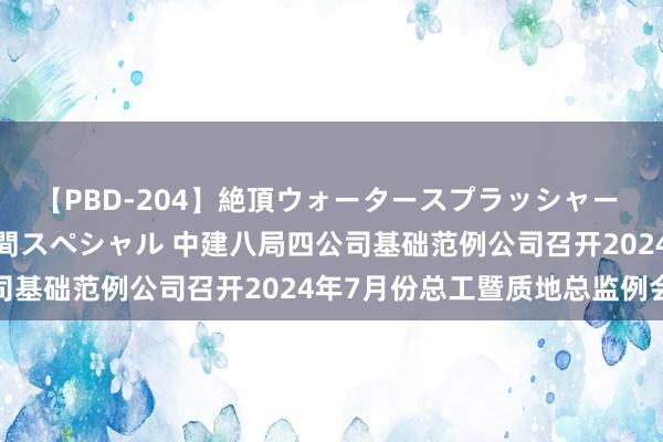 【PBD-204】絶頂ウォータースプラッシャー 放尿＆潮吹き大噴射8時間スペシャル 中建八局四公司基础范例公司召开2024年7月份总工暨质地总监例会