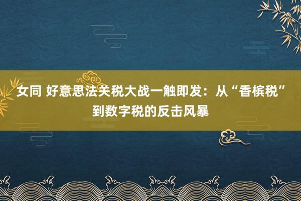 女同 好意思法关税大战一触即发：从“香槟税”到数字税的反击风