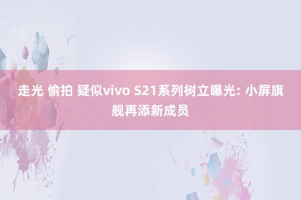 走光 偷拍 疑似vivo S21系列树立曝光: 小屏旗舰再添新成员